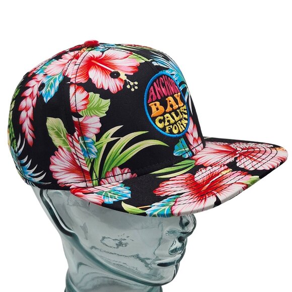 Anchor Bay California Hawaiian Hibiscus Floral Palm OTTO Snapback Hat Mendocino - Picture 8 of 15